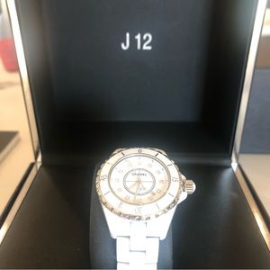 Chanel White J12 watch